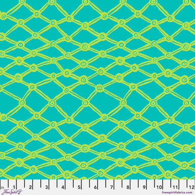 February 2026 Cool - Quilting Cotton - Nets - Aqua