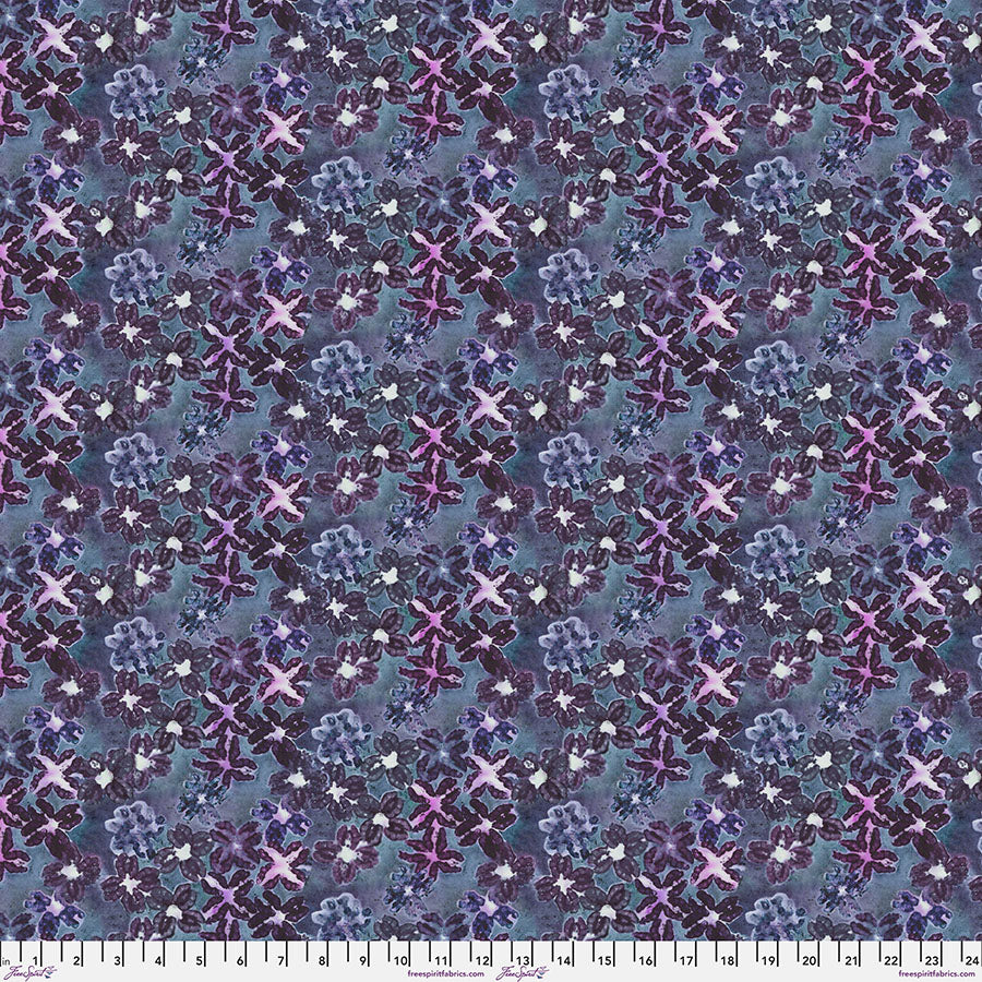 After the Rain – Quilting Cotton Fabric – Floral Fossil – Purple