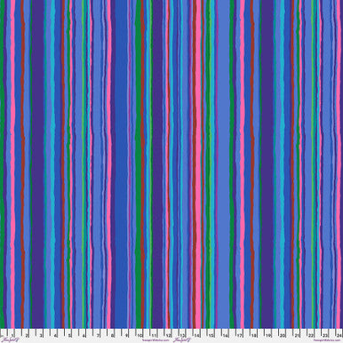 February 2026 Cool - Quilting Cotton - Echo Stripe - Blue