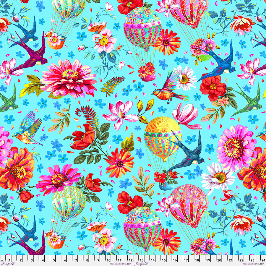 Festival – Quilting Cotton Fabric – Memory – Blue