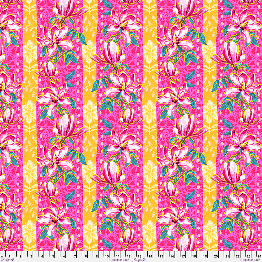 Festival – Quilting Cotton Fabric – Magnolias – Pink