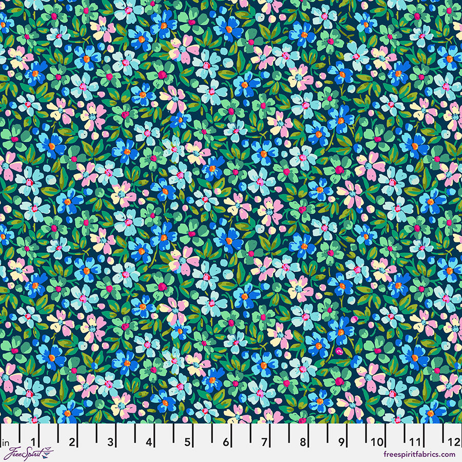 Festival – Quilting Cotton Fabric – Myosotis – Blue