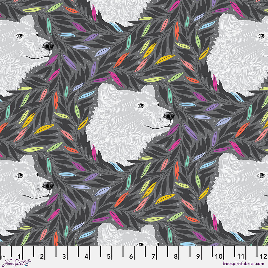 Graywork – Quilting Cotton Fabric – Just Bearly – Gray