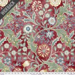 The Oxford Holiday - Wide Back Quilting Cotton Fabric - Floral - Crimson - 108"