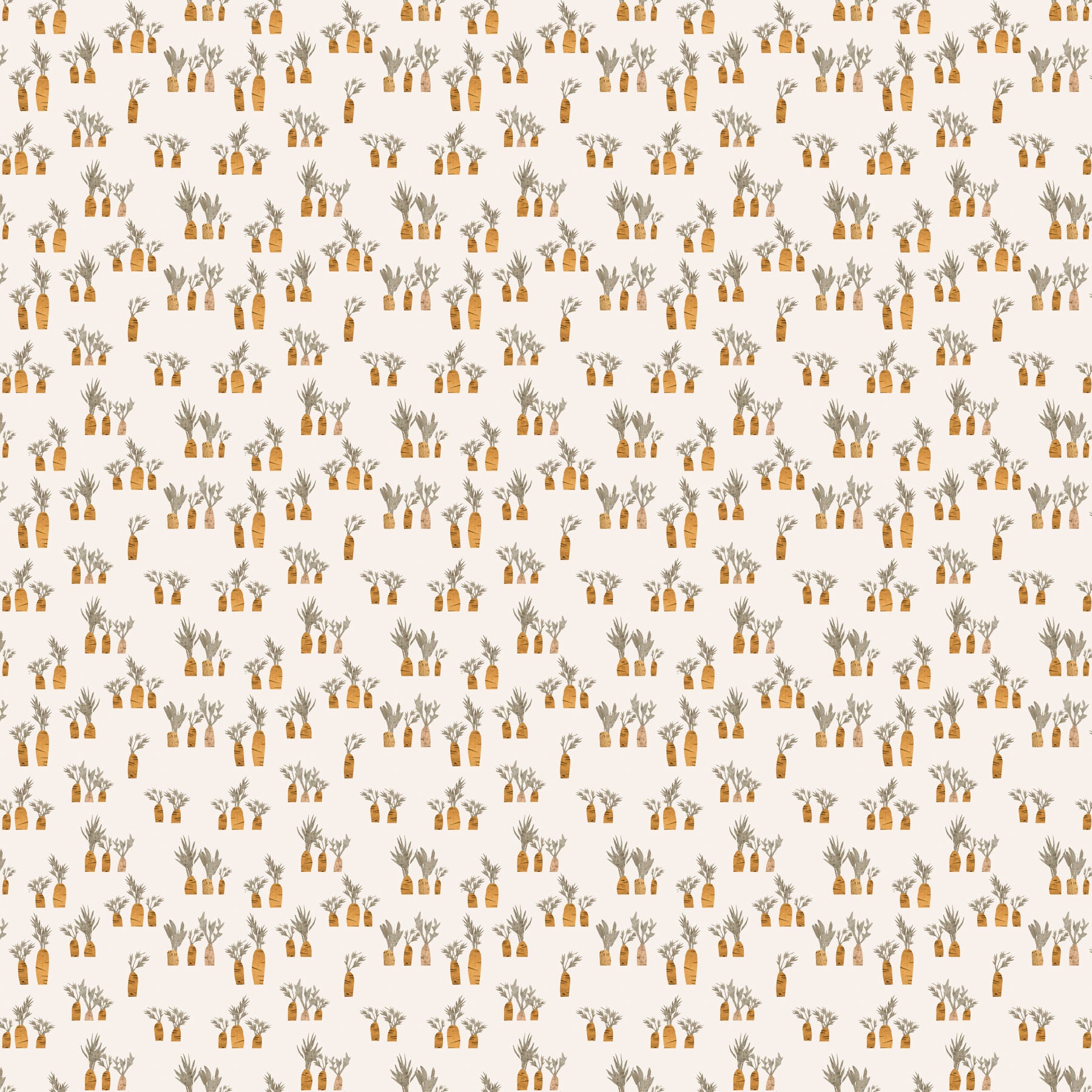 Blossom Breeze – Quilting Cotton Fabric – Carrots – Cream
