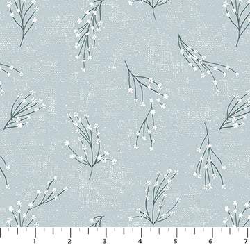 Humblebee - Quilting Cotton Fabric - Branches - Blue