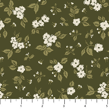 Humblebee - Quilting Cotton Fabric - Dogwood - Green
