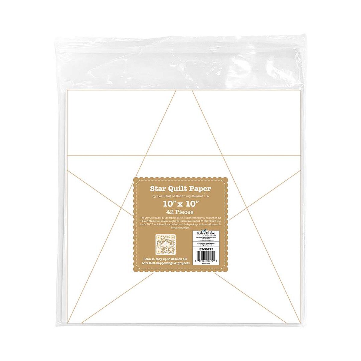 Quilt Paper - 10" Star Quilt Paper