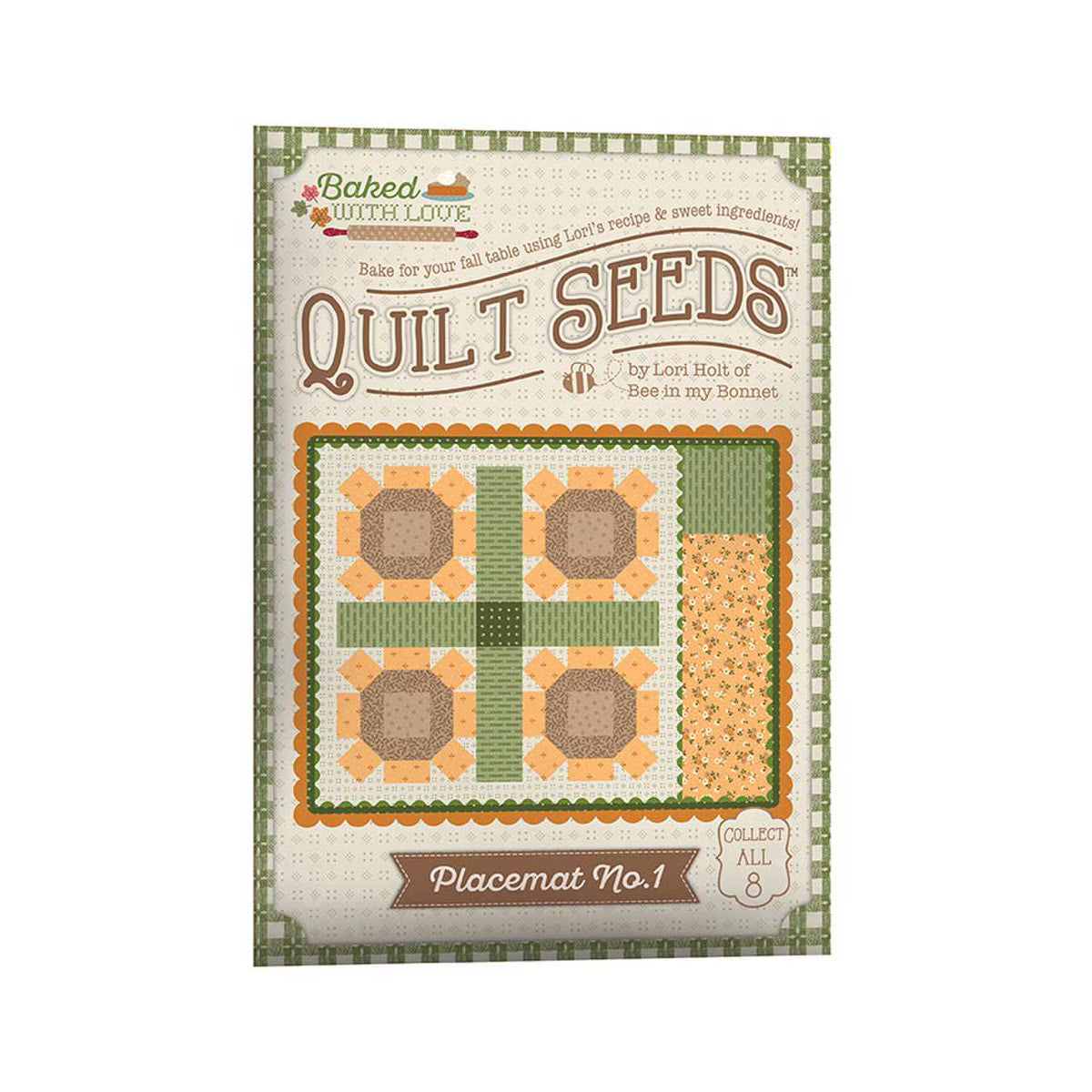 Baked With Love - Placemat Pattern - Quilt Seeds Pattern Placemat No. 2