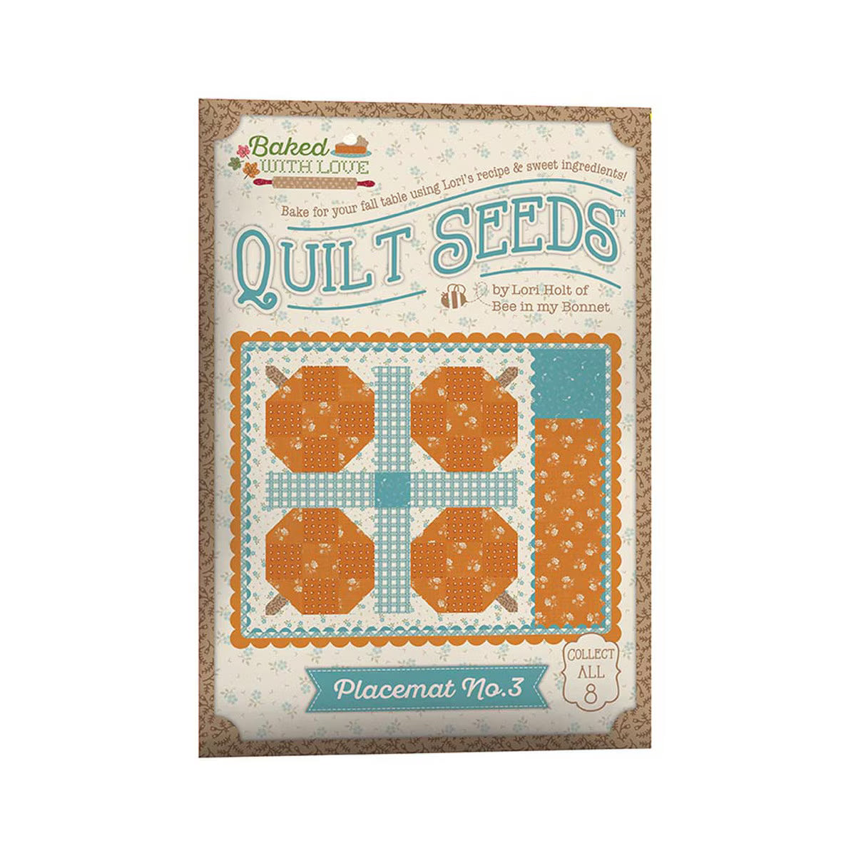 Baked With Love - Placemat Pattern - Quilt Seeds Pattern Placemat No. 3
