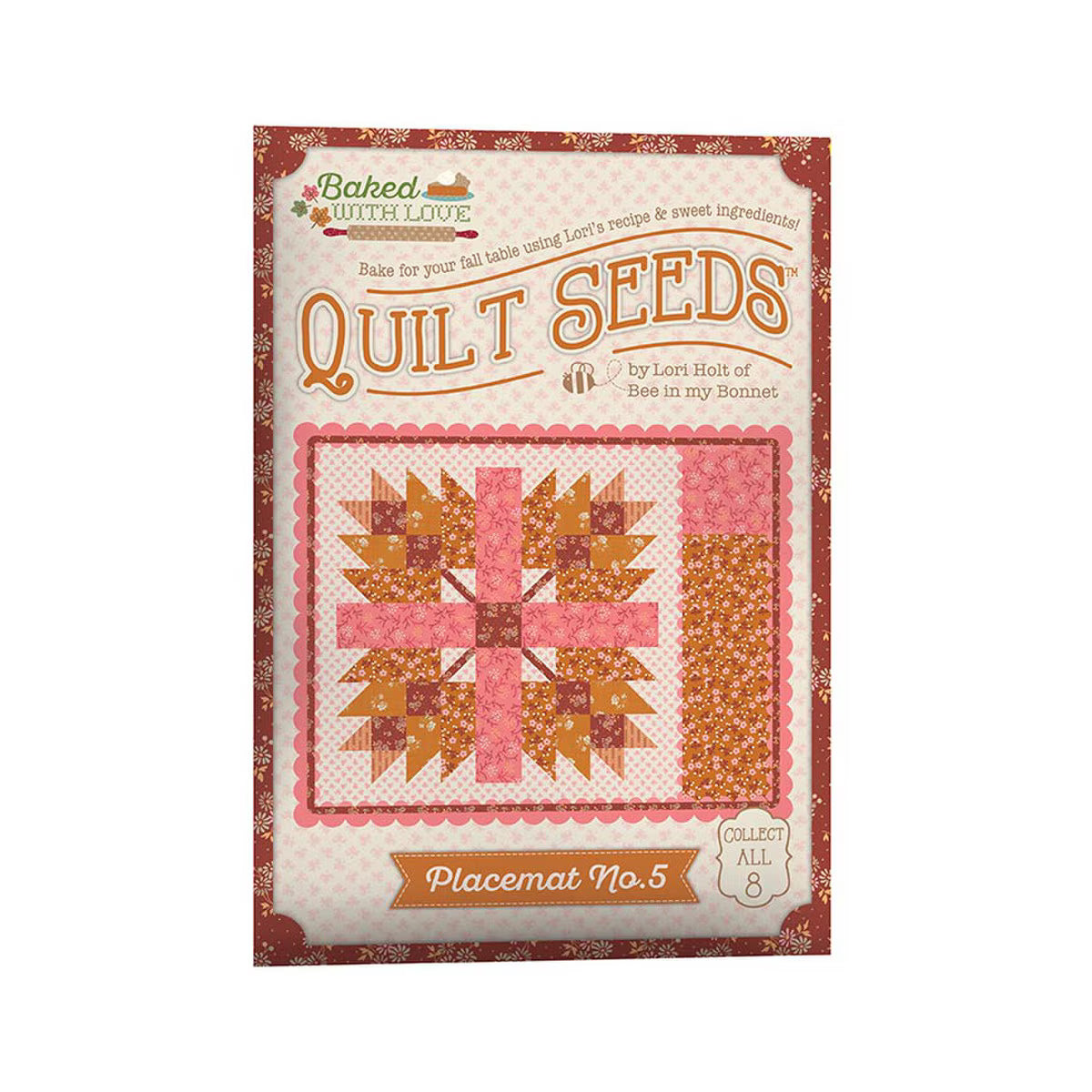 Baked With Love - Placemat Pattern - Quilt Seeds Pattern Placemat No. 5