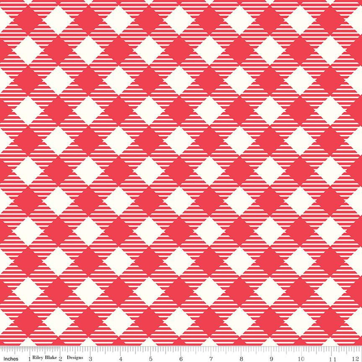 Bee Ginghams – Wide Back Quilting Fabric – Cayenne - 108"