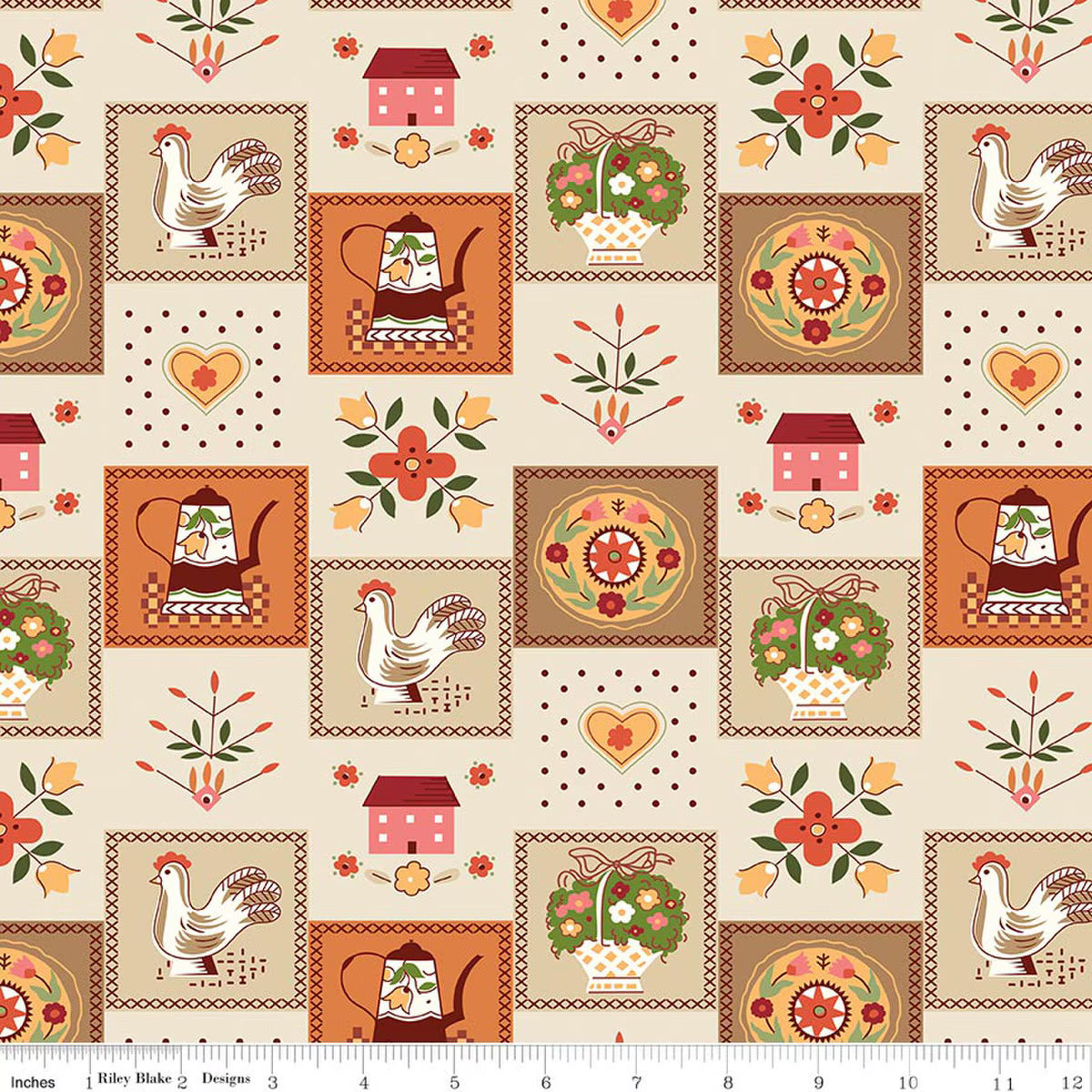 Baked With Love - Quilting Cotton Fabric - Kitchen - Linen