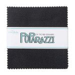 POParazzi - Precut Quilting Cotton Fabric - 5" Stacker - Black