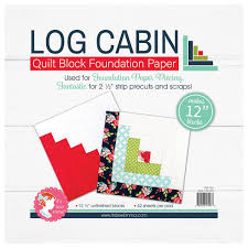 Foundation Paper - 12" Log Cabin