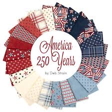 Precut Fabrics - America 250 Years - Jelly Roll