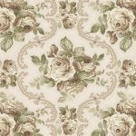 Lavender and Lace – Quilting Cotton Fabric – Historic Floral – Cream
