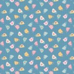 Rosy Cheeks – Quilting Cotton Fabric – Good Morning – Blue