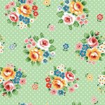 Flower Market – Quilting Cotton Fabric – Market Bouquet – Green