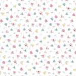 Rosy Cheeks – Quilting Cotton Fabric – Welcome – White