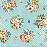 Flower Market – Quilting Cotton Fabric – Market Bouquet – Blue