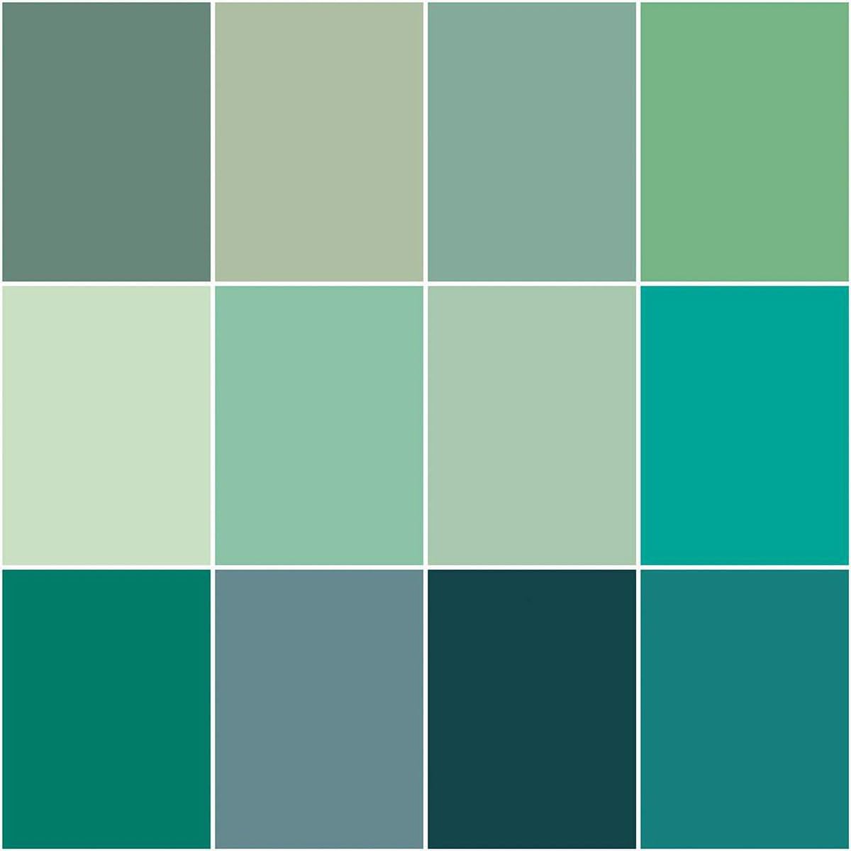 Confetti Cottons – Precut Fabric – Fat Quarter Bundle – 12 Pieces - Mint