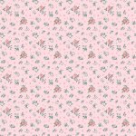 Granny's Sewing Room - Quilting Cotton Fabric - Hearts & Posies - White