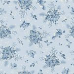 Lakeland Blues – Quilting Cotton Fabric – Hydrangeas – Medium Blue