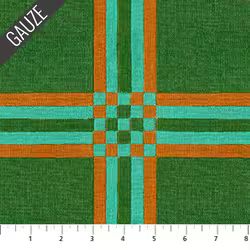 Narrative Wovens - Quilting Cotton Fabric - Encounter Triple Gauze - Tennis