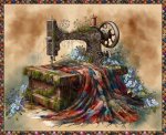 Forget Me Not – Quilting Cotton Fabric – Sewing Machine Panel – Tan