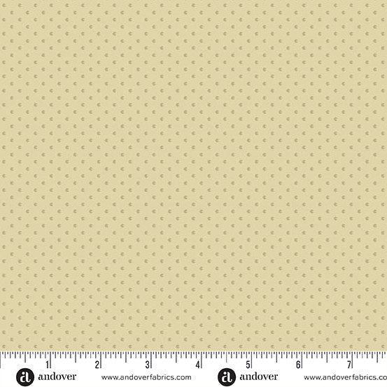 Laundry Line - Quilting Cotton Fabric - Seed Cream Seed- Tan