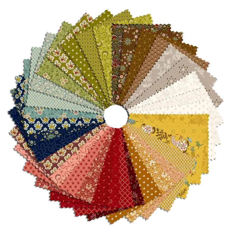 Love Struck - Quilting Cotton Fabric - Prairie Blossoms - Brown