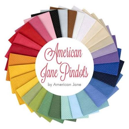 American Jane Pindots - Quilting Cotton Fabric - White on White