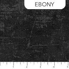 Canvas - Quilting Cotton Fabric - Ebony
