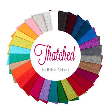 Thatched - Quilting Cotton Fabric - Dark Wash Indigo