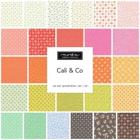 Cali & Co - Quilting Cotton Fabric - Cherries - Soft Yellow