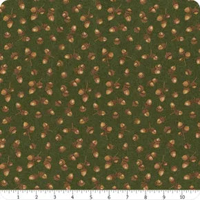 Oh My Gourd! - Quilting Cotton Fabric - Acorns - Green