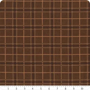 Oh My Gourd! - Quilting Cotton Fabric - Plaid - Brown