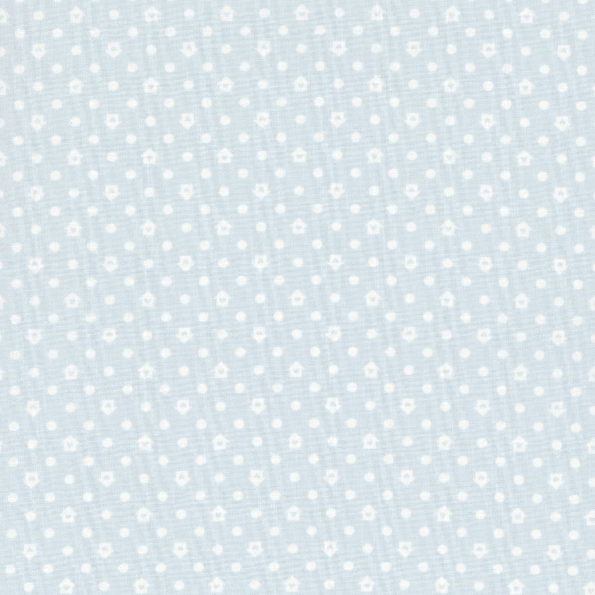 Cottage Charm - Quilting Cotton Fabric - Window Pane Checks and Plaids Flower - Powder Blue