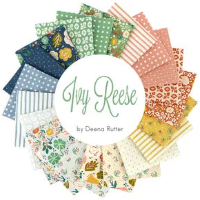 Ivy Reese – Quilting Cotton Fabric – Ditsy - Coral