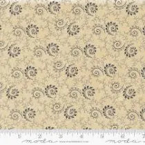 Bluebirds Nest - Quilting Cotton Fabric - Swirls Twirls Blenders - Tan