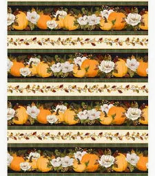 Oh My Gourd! - Quilting Cotton Fabric - Repeating Stripe - Multi