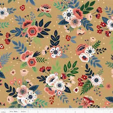 A Spoonful of Sugar - Quilting Cotton Fabric - Floral - Sunrise