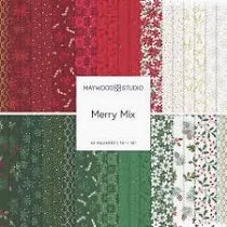 Merry Mix - Quilting Cotton Fabric - Fat Quarter Bundle - 23 Pieces