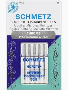 Sewing machine Needles - Schmetz Microtex sharp Needles - SZ 60/8