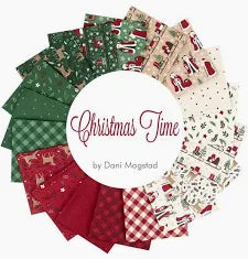 Christmas Time - Quilting Cotton Fabric - Main - Green