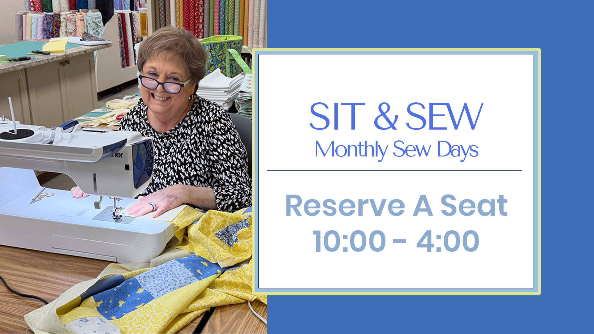Monthly Sit & Sew