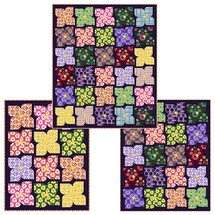 Quilt Pattern - Garden Blooms - Fat Quarter Quilt