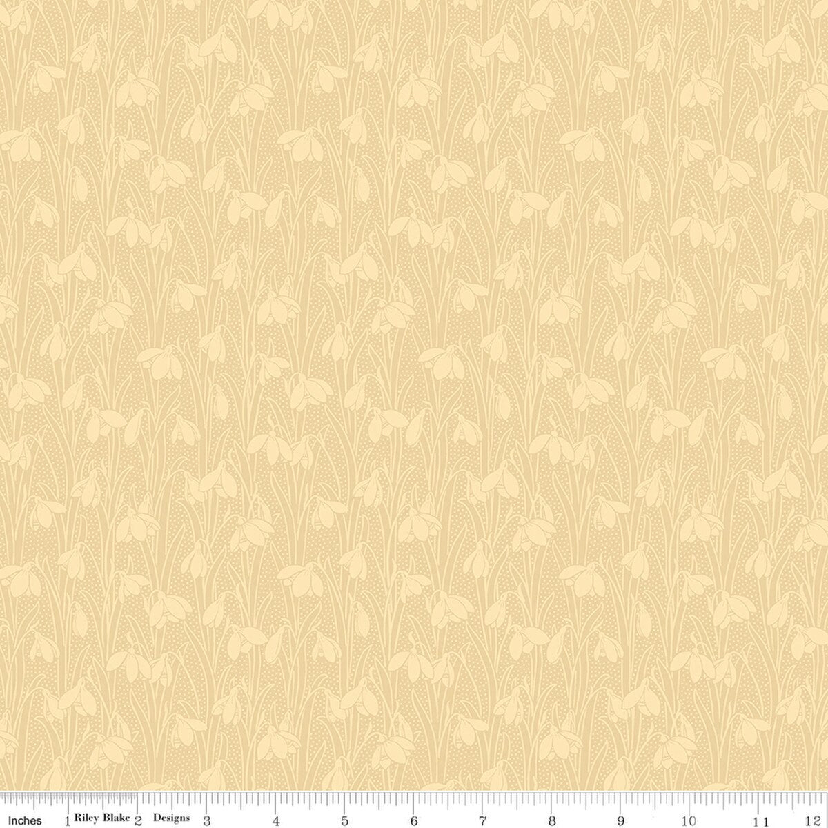 Snowdrop Spot - Quilting Cotton - Beeswax