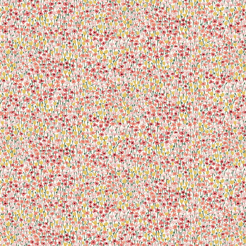Botanist’s Walk – Quilting Cotton Fabric – Joy Meadow C – Cream